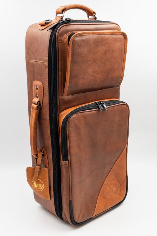 Gigbag Gard Trompet Dobbel 4-ECLN-LT Elite brunt skinn, vintage (TALW290)