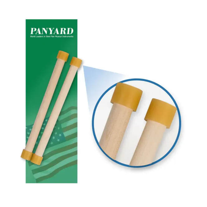 Hovedbilde Panyard-treserie junior steel pan mallets. 