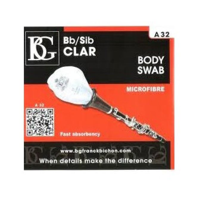 Hovedbilde BG A-32.Body Swab Klarinett. Microfiber
