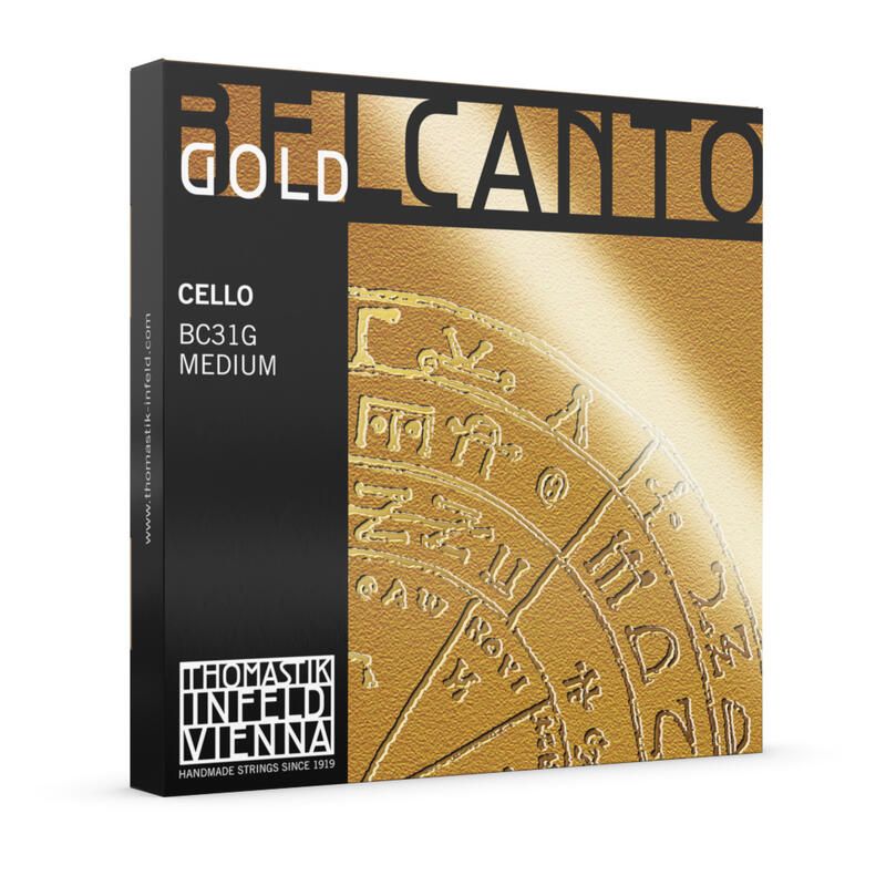 Thomastik-Infeld Belcanto GOLD Cello Strenger SETT BC31G , 4/4 medium