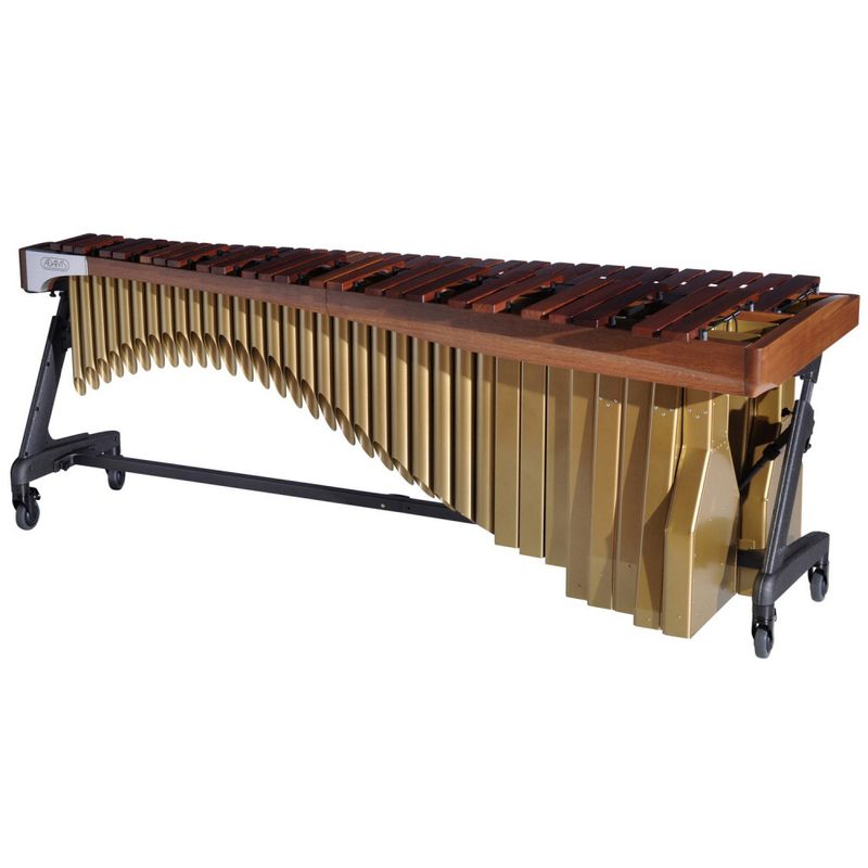 Marimba Adams Artist Alpha MAHA50-23, 5 Octave, C2-C7, 72-40mm Rosewood Bars, Apex Frame, 23 Walnut/Satin Gold