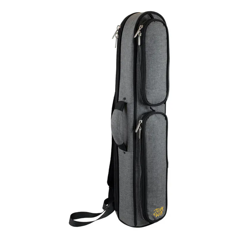 Tom & Will gigbag for sopransaksofon ~ Grå med rødt interiør