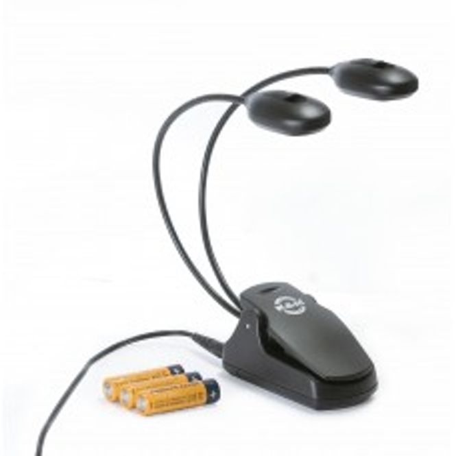 Hovedbilde Konig & Meyer KM 12270. Notepultlampe med Adapter