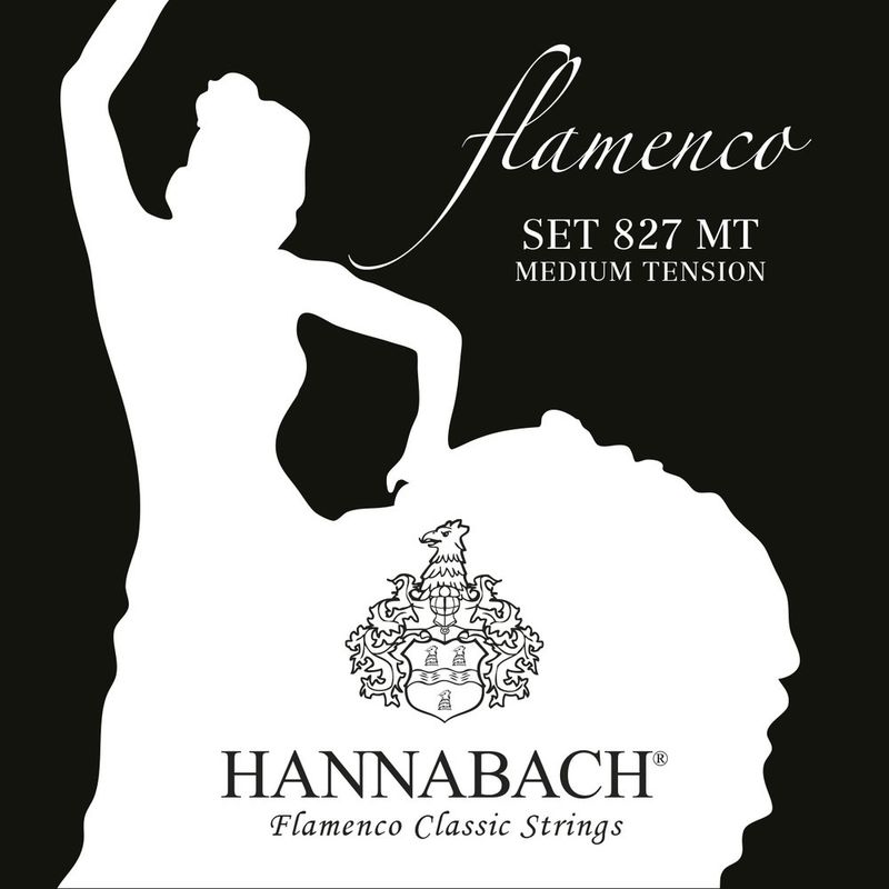 Hannabach Flamenco-sett 827MT Medium Spenning